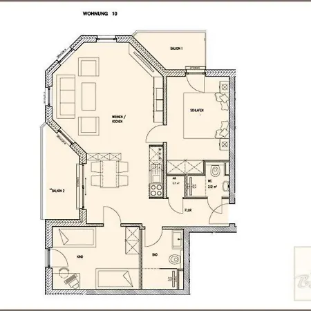 Villa-borwin-apartment-10 아파트 Ostseebad Kühlungsborn